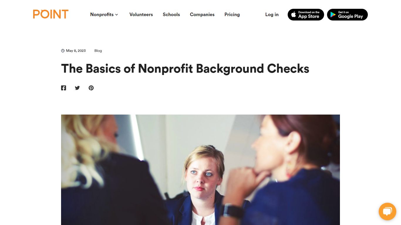 The Basics of Nonprofit Background Checks - POINT App